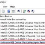 Unknown USB Device (Device Descriptor Request Failed)