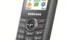 Samsung E1390 Teknik Özellikler