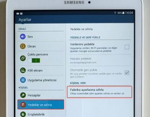 Tablete Nasıl Format Atılır?